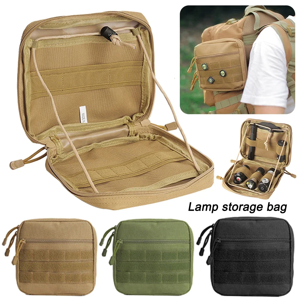 

Tent Lamp Accessories Organizer Adjustable Elastic Belt Medical First Aid Kit Pouch EDC Utility Pouch for Goalzero/M3/ML4/ZN