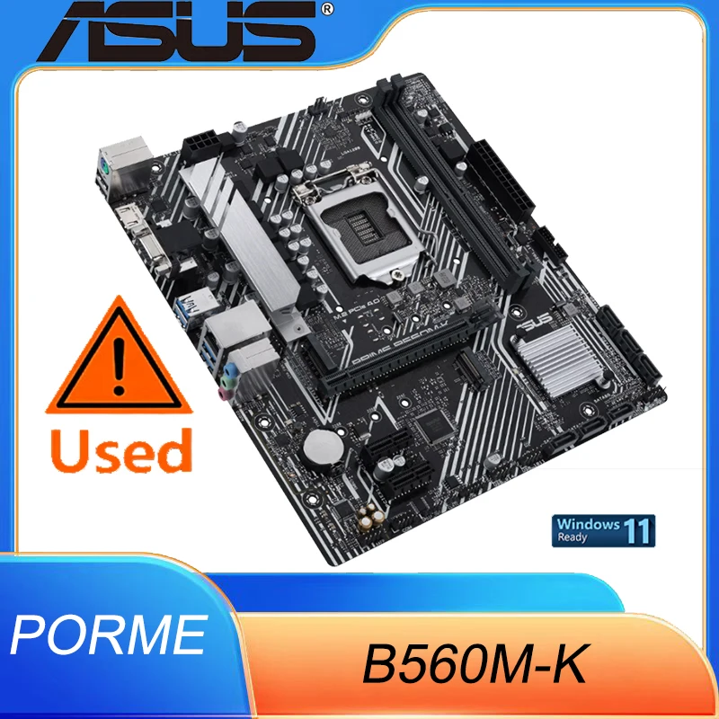 ASUS B560M-K Motherboards LGA 1200 DDR4 64GB M-ATX For Intel B560 Desktop Mainboard M.2 NVME SATA III USB3.0