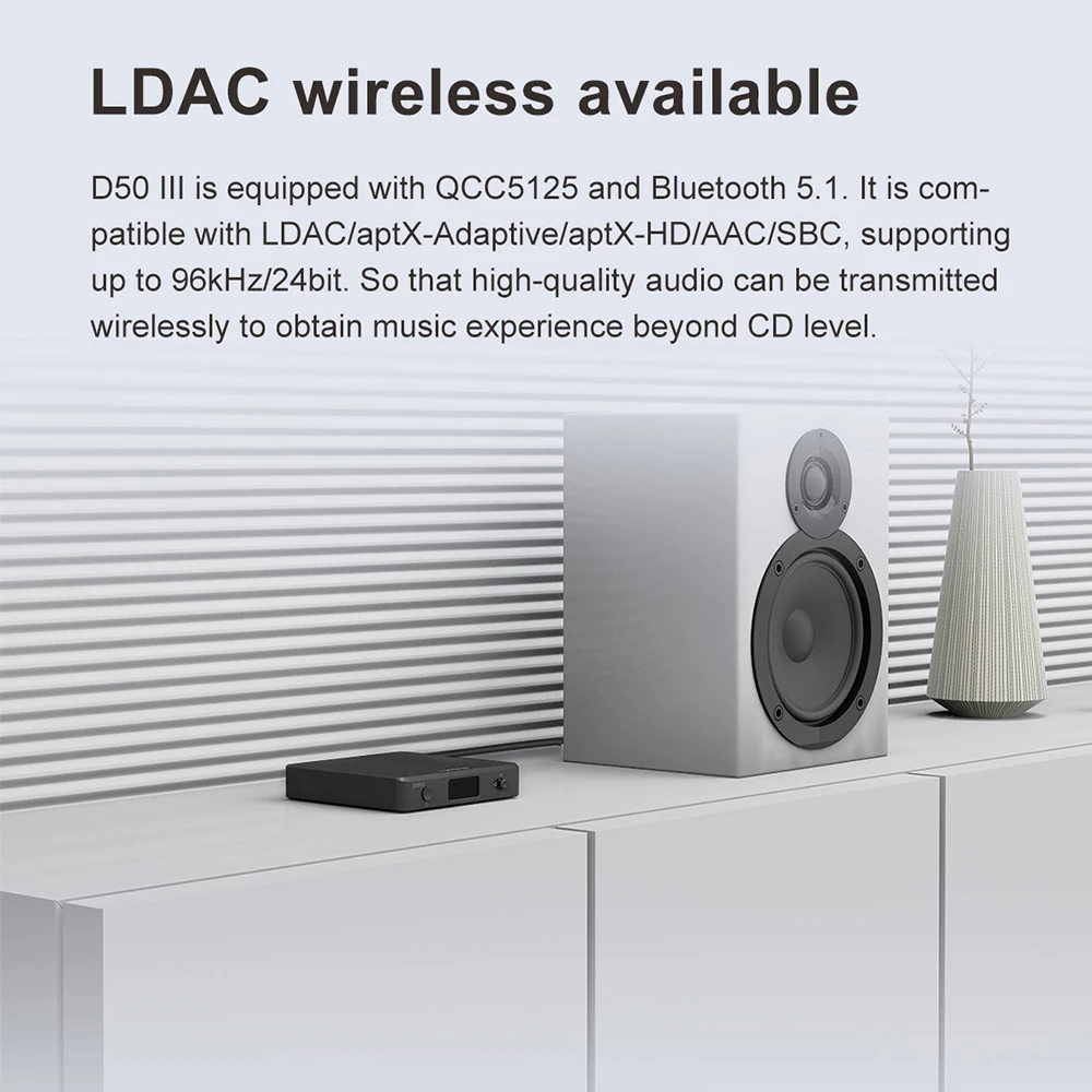 TOPPING D50III وحدة فك ترميز الصوت الرقمي HIFI DAC Dual ES9039Q2M LDAC بلوتوث 5.1 DSD512 PCM768kHz BT التحكم عن بعد Typec D50 III