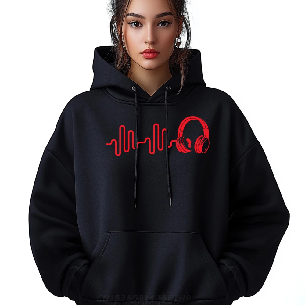 Sound Engineer Music Heartbeat Sound Waves Vintage Pullover Hoodies Winter Printed Sweater