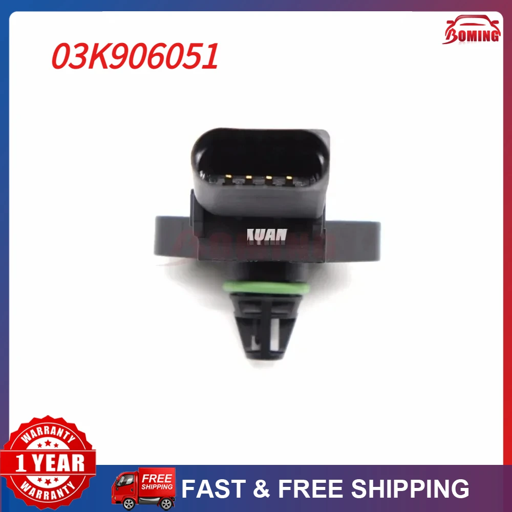 Sensor MAP 4 BAR de Pressão do Coletor de Admissão 03K906051 Para AUDI A1 A6 A7 Q5 PORSCHE PANAMERA SEAT IBIZA para SKODA FABIA RAPID