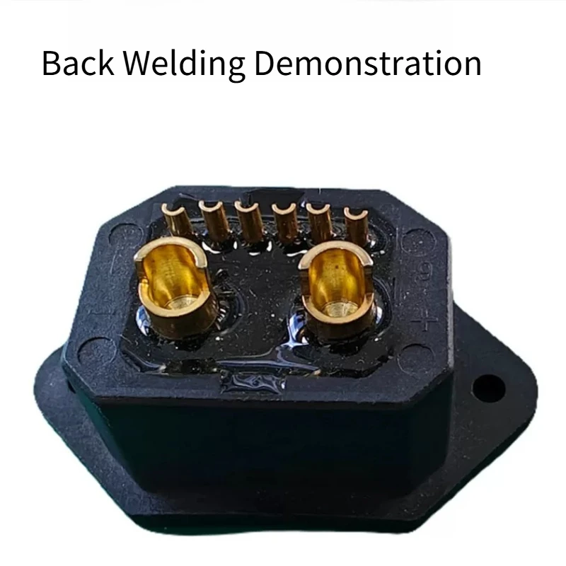 2+6 Pin Gold Plated Swappable Power Connector Male Female Plug Header for Tieguangyu Electric Vehicle Lithium Battery
