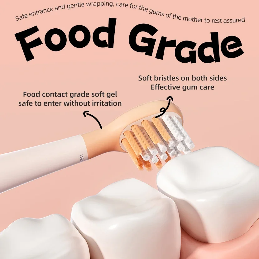 Panasonic Kids Electric Toothbrush - 3 Modes - For Kids - Type-C Charging - Soft Brush Wire - With Replacement Brush Heads