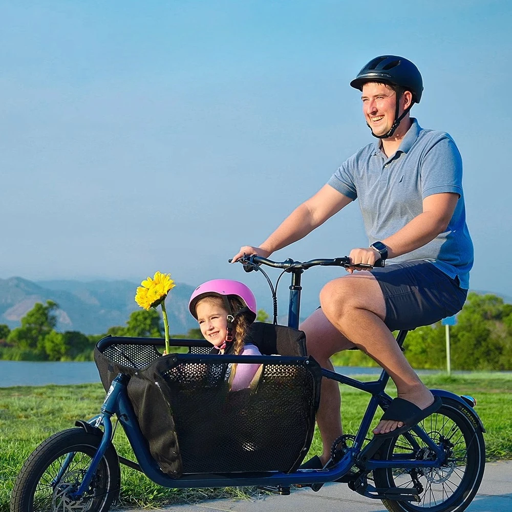 

Pet bicycle Big dog carrier Parent-child electric power bicycle