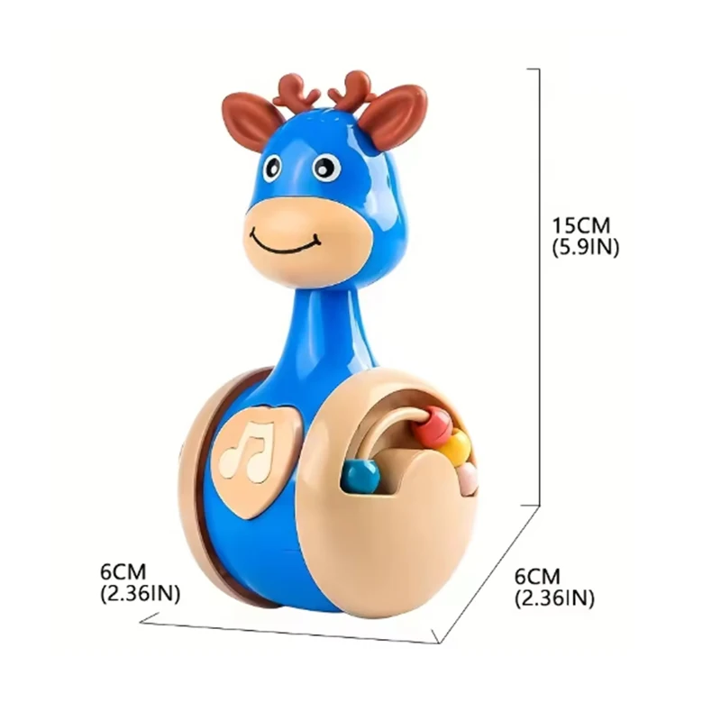 子鹿スライドタンブラースイングおもちゃ恐竜ガラガラ赤ちゃん教育早期教育ギフトおもちゃ