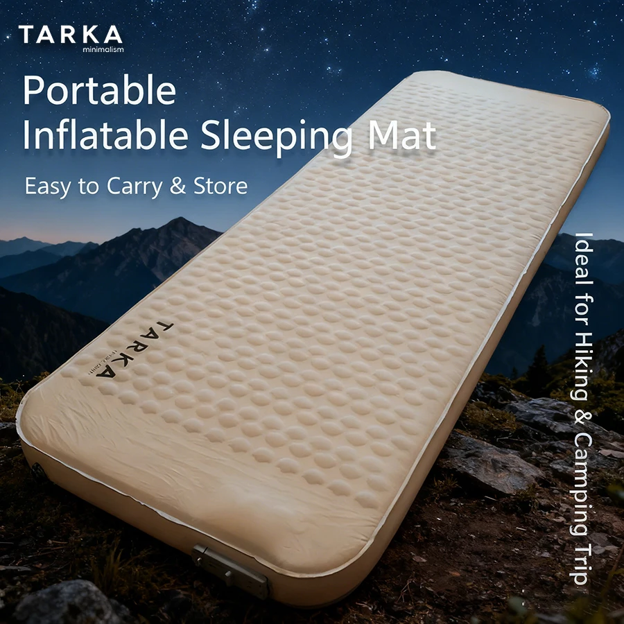 تاركا يجب اقتناؤها مرتبة هوائية للتخييم، وسادة محمولة ذاتية النفخ لراحة فورية في أي مكان - خيمة المشي لمسافات طويلة في المنزل والخارج