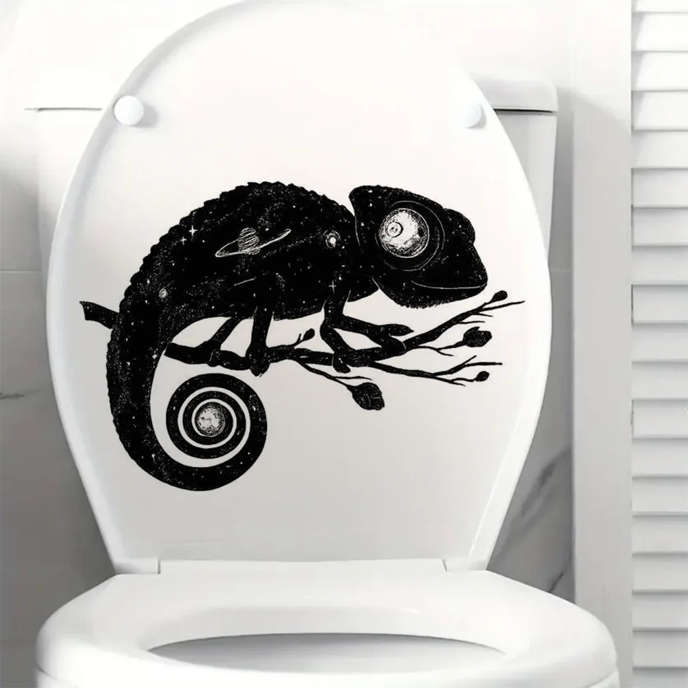 

Cute Chameleon Self-Adhesive Stickers, Bedroom Entryway Living Room Porch Home Decoration Wall Stickers, Removable Stickers