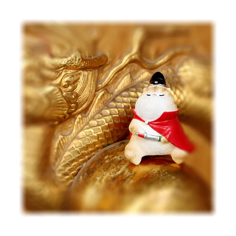 Chinese Style Cats Ming Dynasty Mini Figure the Imperial Palace Museum Cute Collectible toys kids Toy Christmas gifts