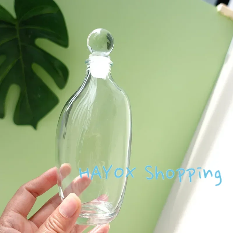 Creative Irregular Shaped Glass Bottle，ball Cover Bottle Home Cold Brew Tea Bottle Coffee Transparent Decorative Glass Bottle