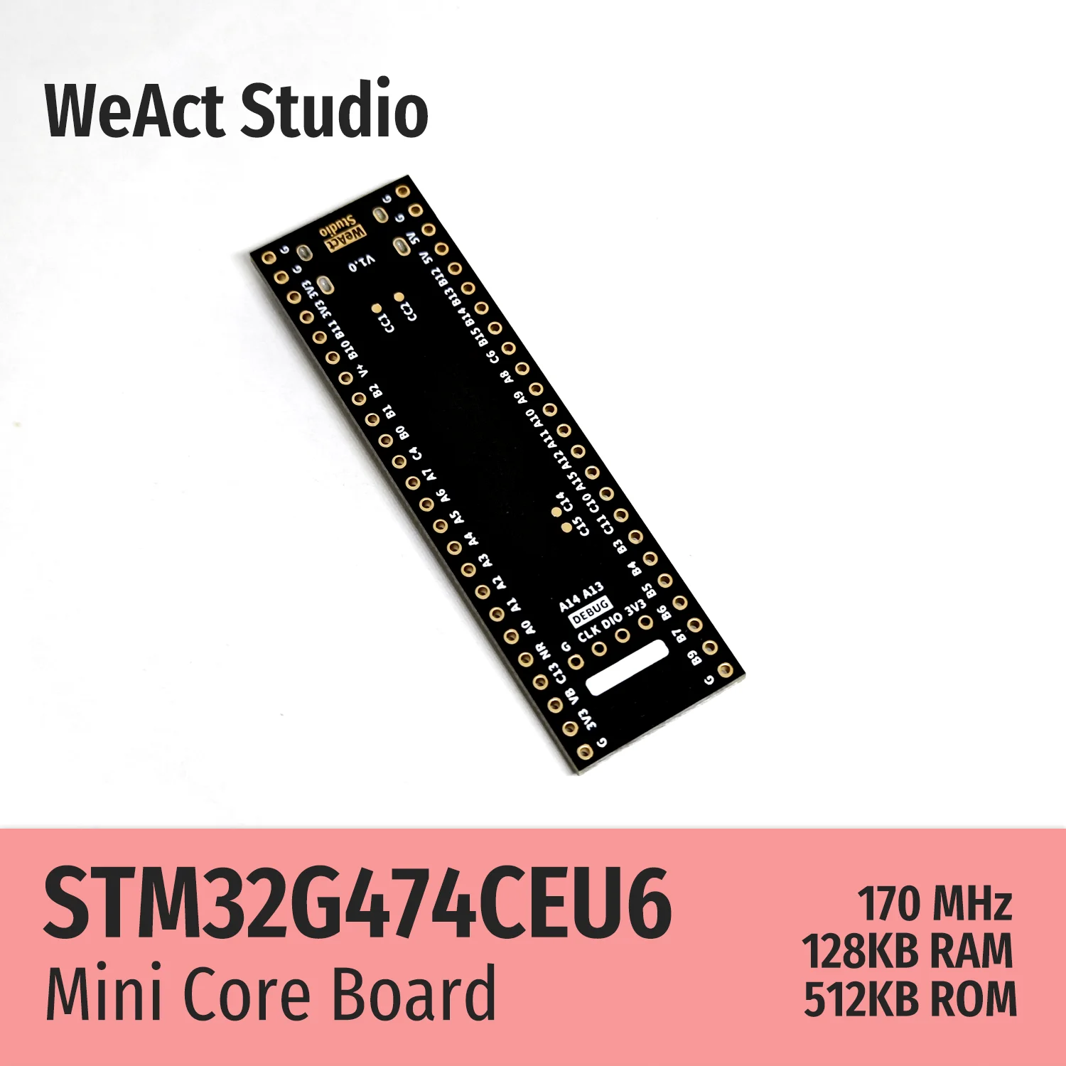 WeAct-Placa de demostración de tipo largo, STM32G474CEU6, STM32G474, STM32G4, STM32 Core