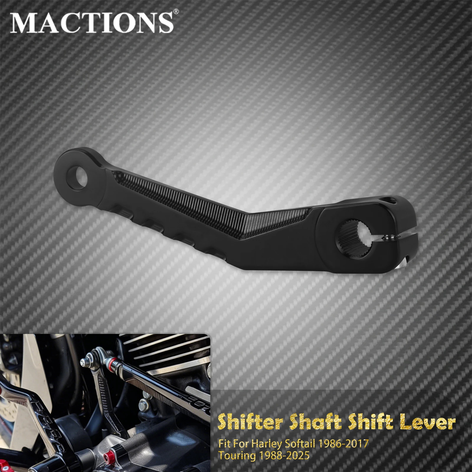 Motorcycle Inner Shifter Shaft Shift Rod Lever For Harley Softail Fat Boy Breakout 86-2017 Touring Road King Street Glide 88-up