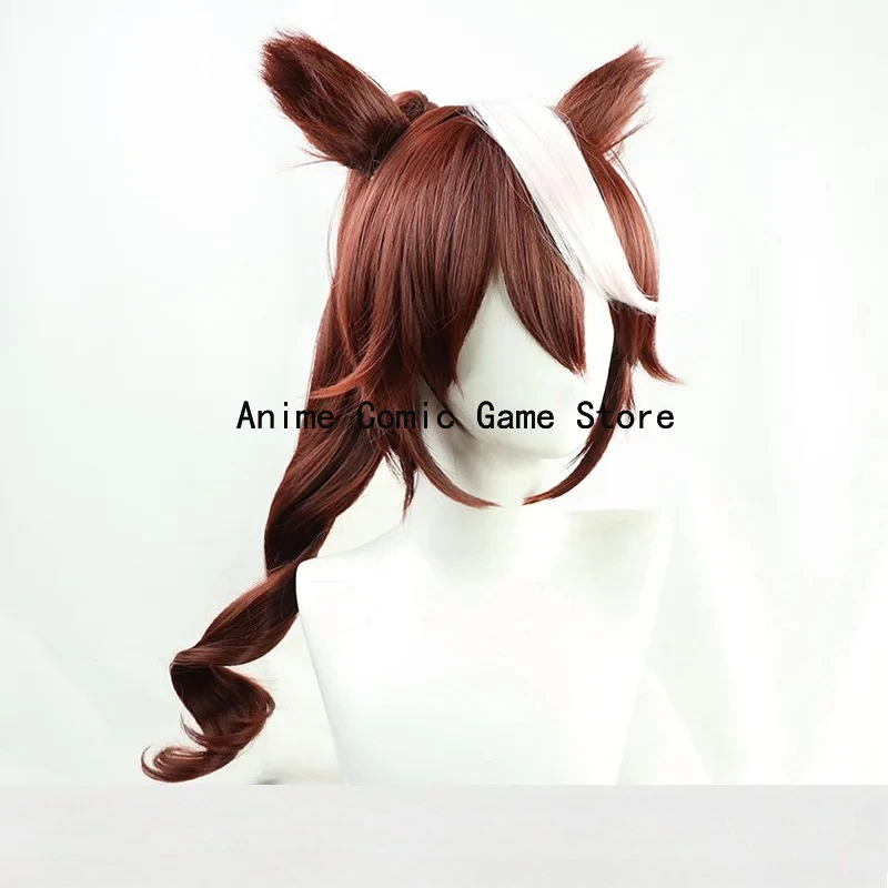 AUF Lager Tokai Teio Cosplay Perücke Spiel Uma Musumee Pretty Derbyy Cosplay Schwanz Synthetische Haar Hitzebeständige Faser Perücken + perücken kappe