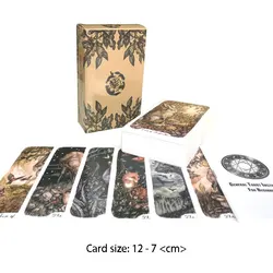 Gorąca sprzedaż Talia 12-7 CM: Thorne Tarot Wyrocznia Karta Los Wróżenie Proroctwo Karta Impreza rodzinna Gra Zabawka Tarot