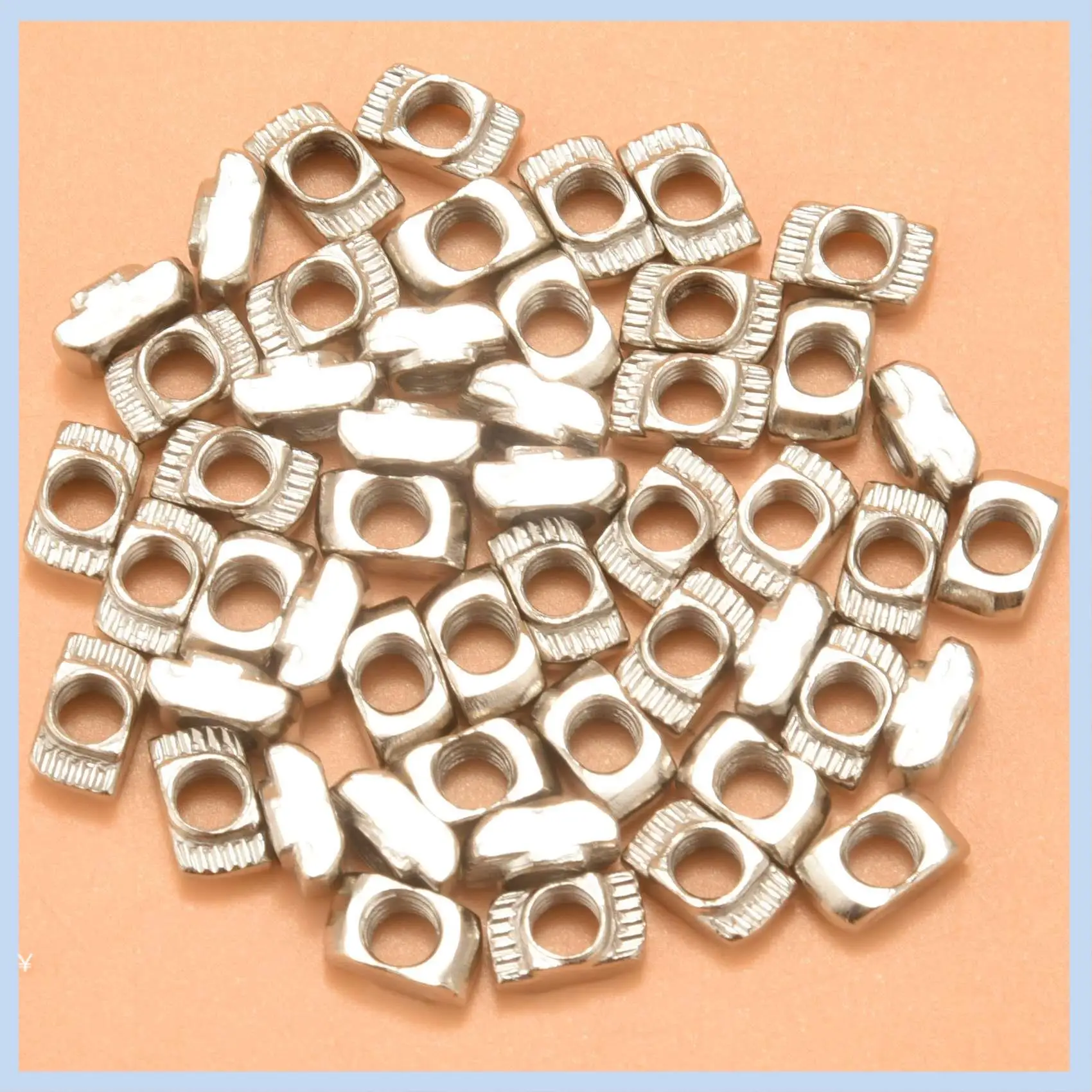 EAS-50 قطعة M5 T-Slot المطرقة رئيس الجوز 2020 سلسلة الألومنيوم الشخصي فتحة البثق المعايير الأوروبية (M5 X 10 X 6 مللي متر)