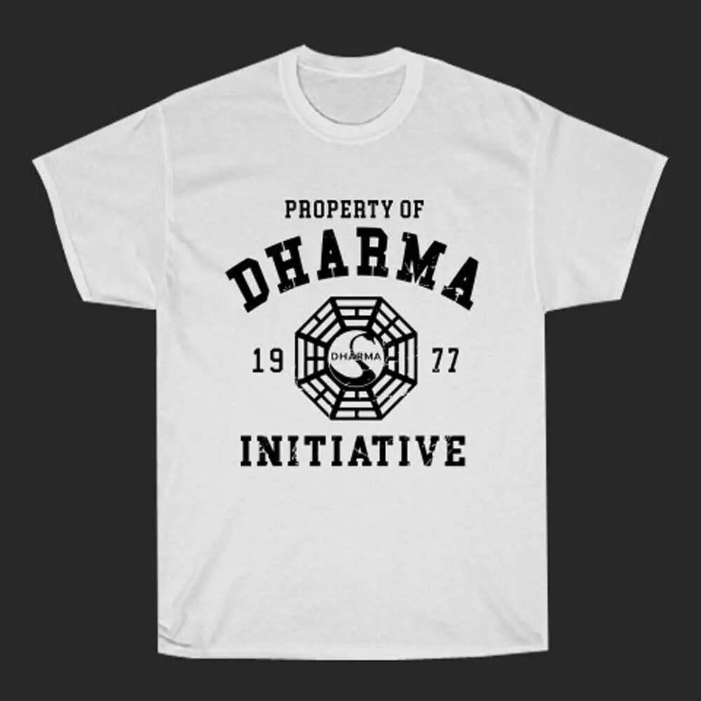 DHARMA Initiative 1977 TV Show   T-Shirt  Tees Cotton Luxury brand vintage oversized