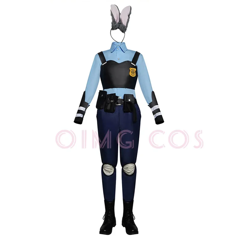 Judy Hopps Cosplay CostumeZootopia Carnival Uniform Halloween  Anime Costumes Women Game
