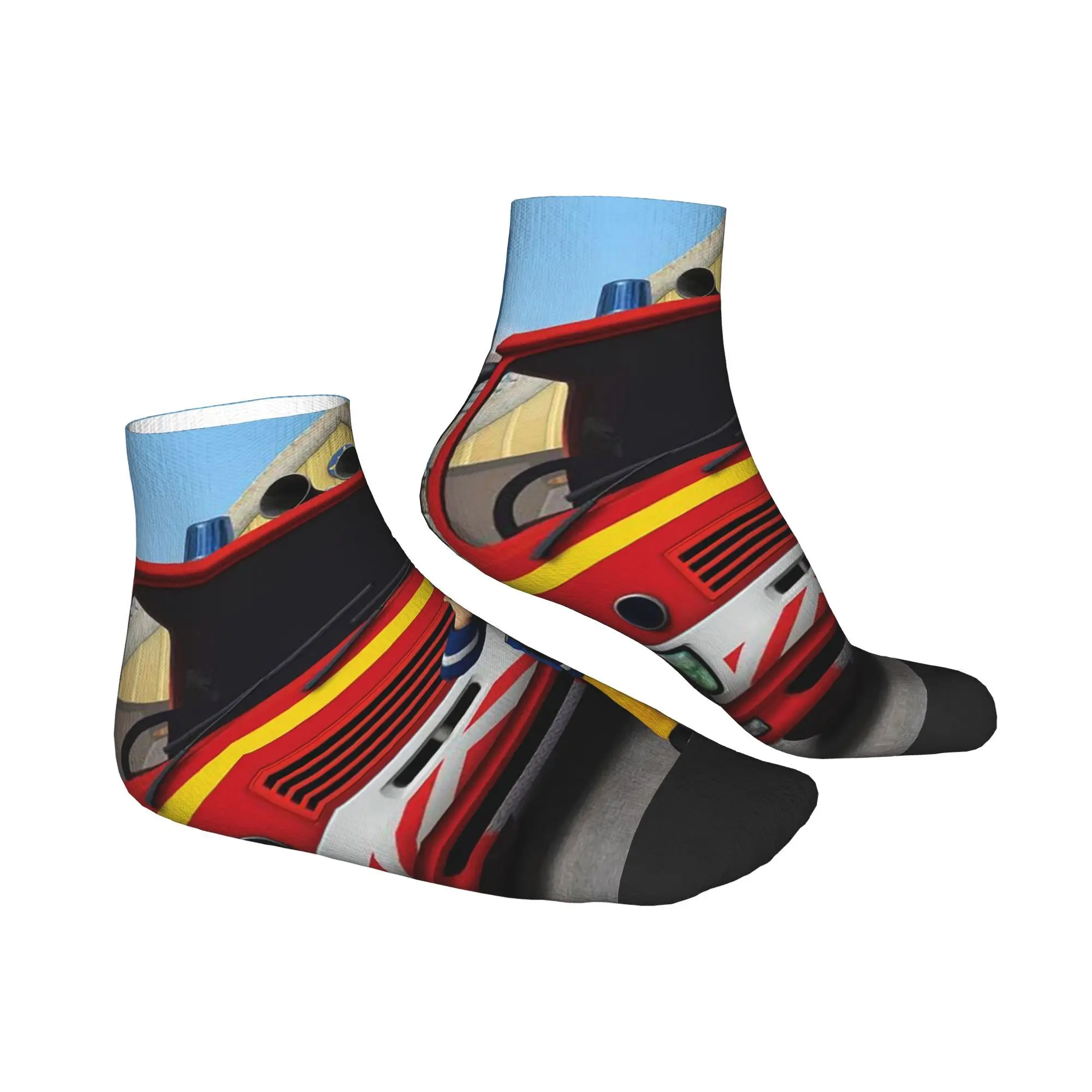جميع المواسم اطفاء سام الكرتون رجال الاطفاء الجوارب Harajuku الرياضة الأوسط جوارب أنبوبية لينة جوارب مضحكة للرجال النساء عيد الميلاد