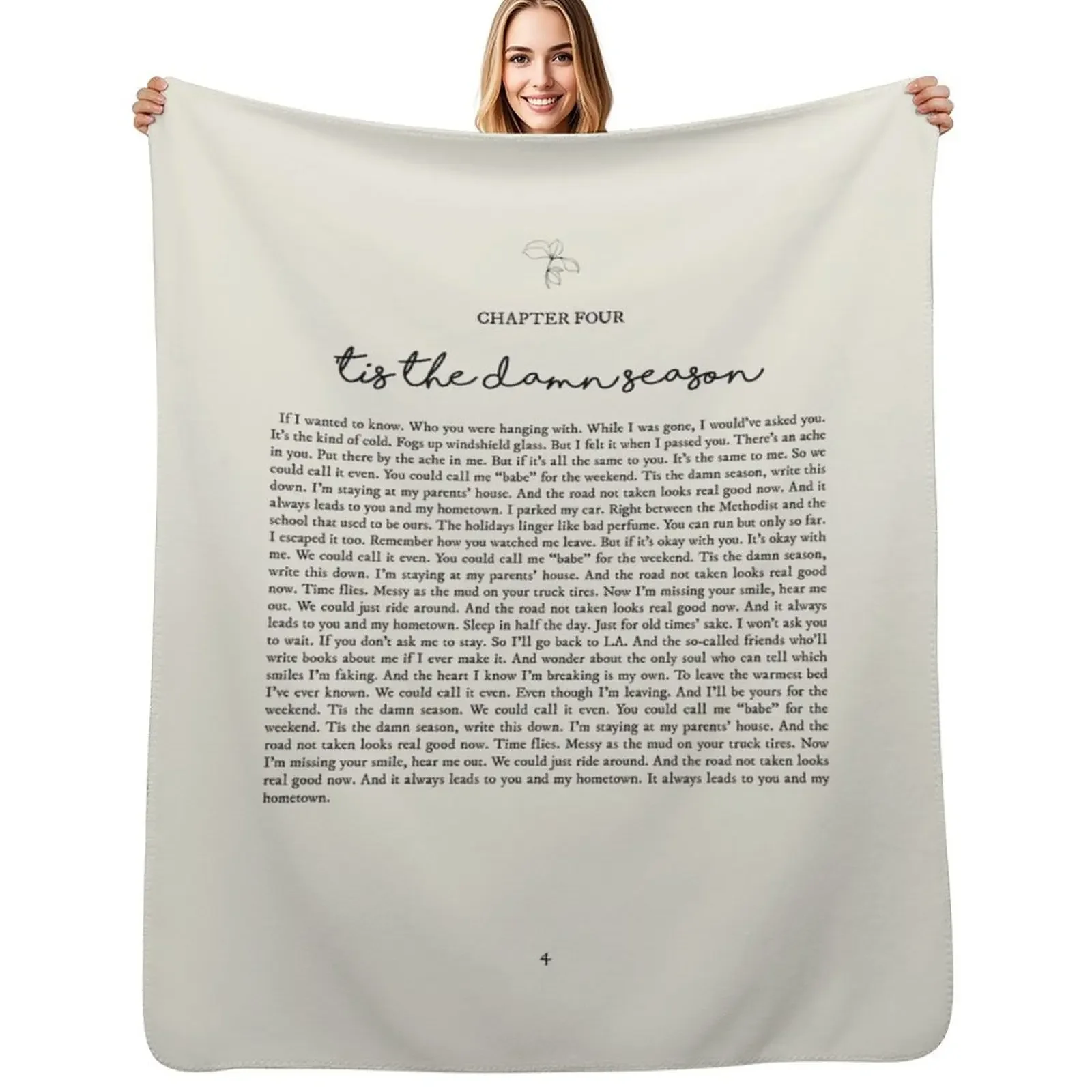 

Tis The Damn Season Lyrics Throw Blanket Bed Soft Big wednesday Soft Plaid Blanket