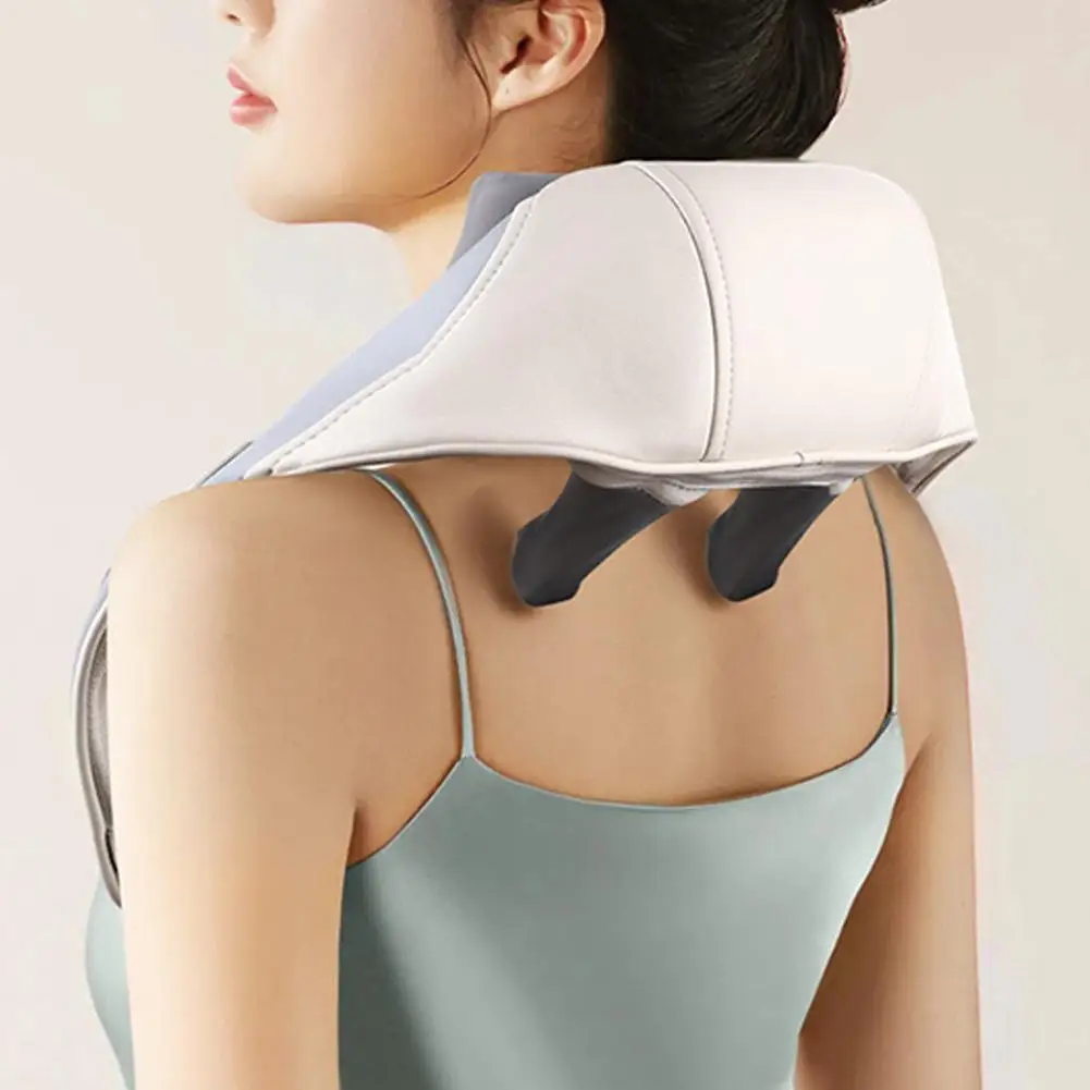 Electric Neck Massage Shawl U Shape Shiatsu Kneading Pain Heating Body Back Fatigue Relaxation Massage Cervical Device Reli X8K4