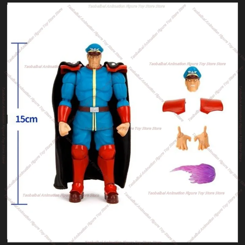 Jada Toys Street Fighter II 1/12 M. Bison (Vega) Variant Color Poseable Action Figure Video Game Character Toy Model Collectible