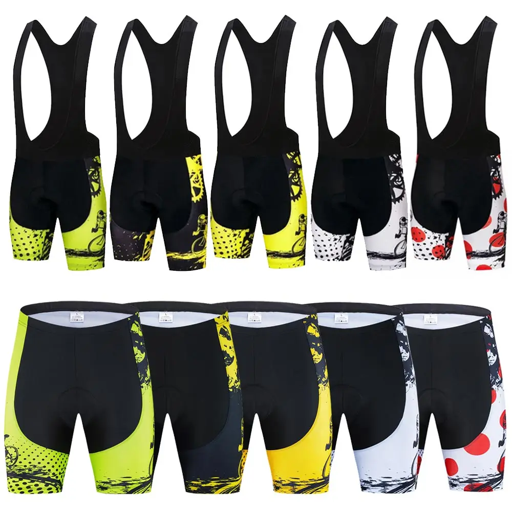 Moxilyn Bike Bib Shorts Men Women\'s Cycling Shorts 20D Padded Bib Shorts Pro Clothes Team MTB Mountain Road Bicycle Bottom