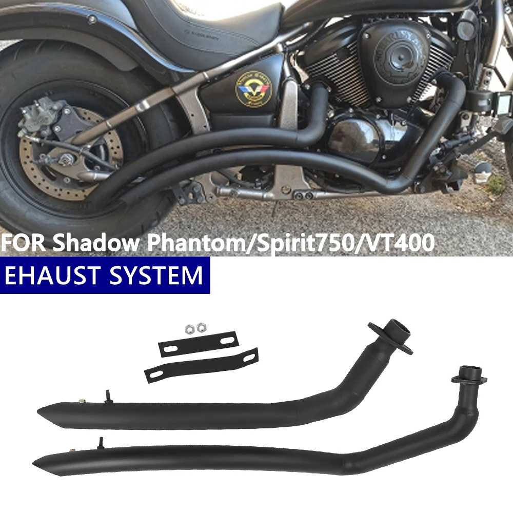 Motorcycle Full Exhaust System Muffler For Honda Shadow Phantom Spirit750 VT400 VT 400 VT750 ACE750 Aero ACE VT 750 Spirit 750