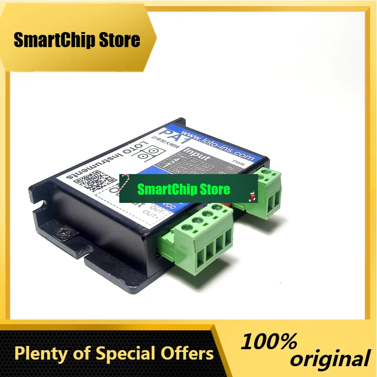 SmCpLoto Signal Amplifier, Model Pa1, 1-channel, 50khz, ±10v, 1a. Easy And Simple Amplifier, 10w Output .