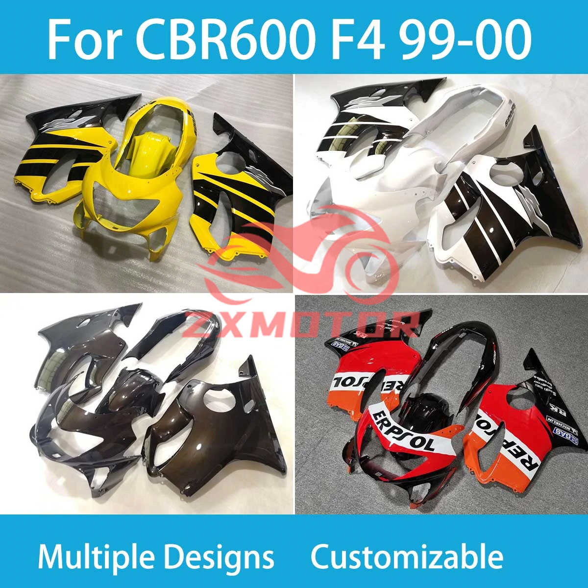 

CBR600 F4 1999 2000 Motorcycle Fairings for Honda CBR 600 F4 99 00 Full Set Body Plastics Set Covers Fairing Kit