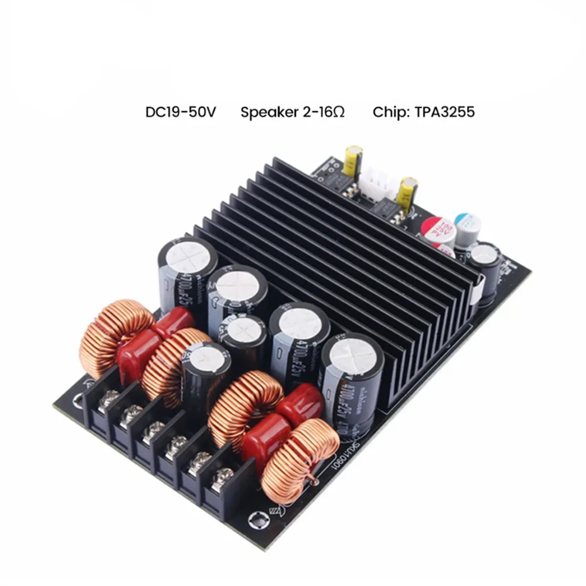 DC19-50V 300 واط + 300 واط 600 واط بلوتوث وحدة مكبر كهربائي TPA3255 رقاقة 2.0 قناة مع تعديل ثلاثة أضعاف وباس