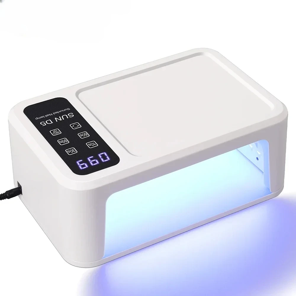Big Space UV LED Nail Lamp For Manicure Lamp Drying Gel Nail Polish 140LEDS Nail Dryer With LCD Screens Salon Tools
