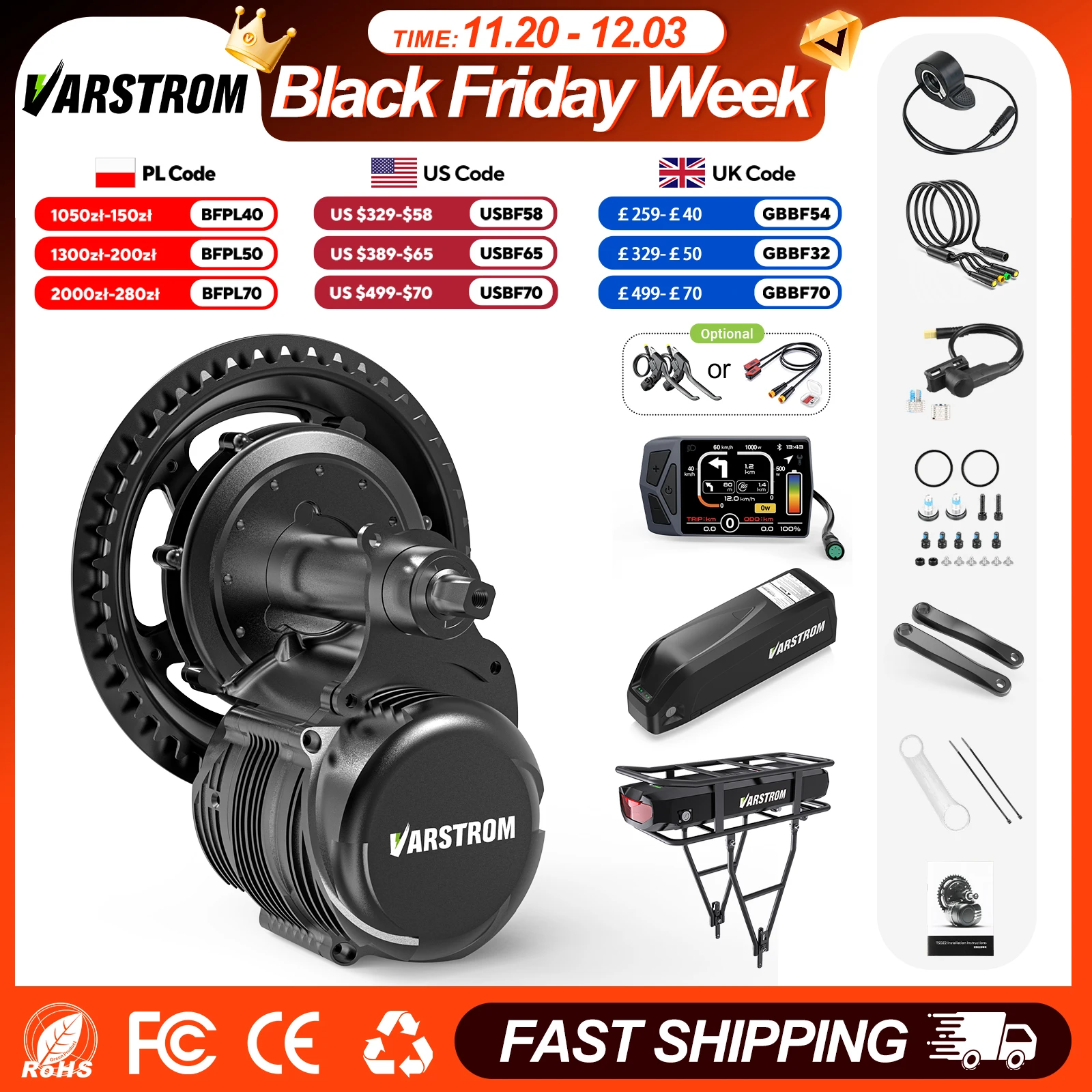 

Tongsheng 48V 750W TSDZ8 48V 500W TSDZ2B Ebike Kit Electric Bicycle Central Mid Motor With Torque Sensor 13Ah 20Ah Battery