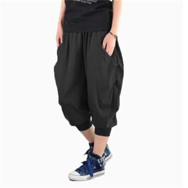 여름 얇은 반바지 남성 하렘 바지 루즈 플러스 사이즈 XXXXXL 운동복 크로프트 바지 패션 스포츠 캐주얼 바지