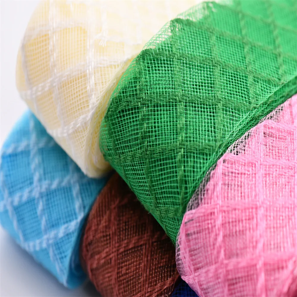 4.5cm 8cm plaid cotton thread soft polyester horsehair crinolin crafts boning sewing wedding dress dance diy accessories