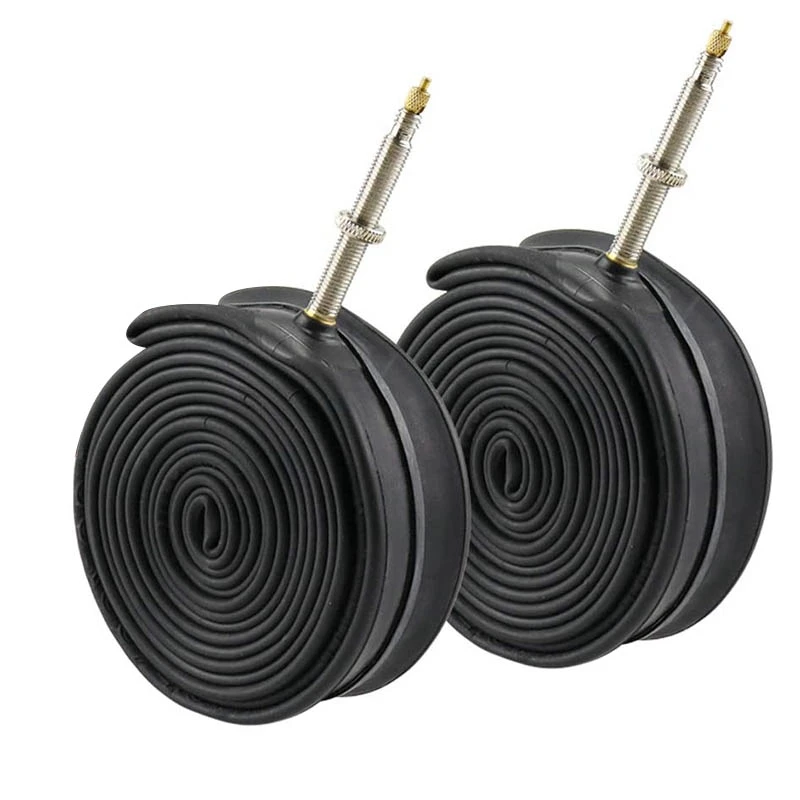 2 Pack 700X35-43C Road Bike Replacement Inner Tubes Presta Valve For Road Bikes