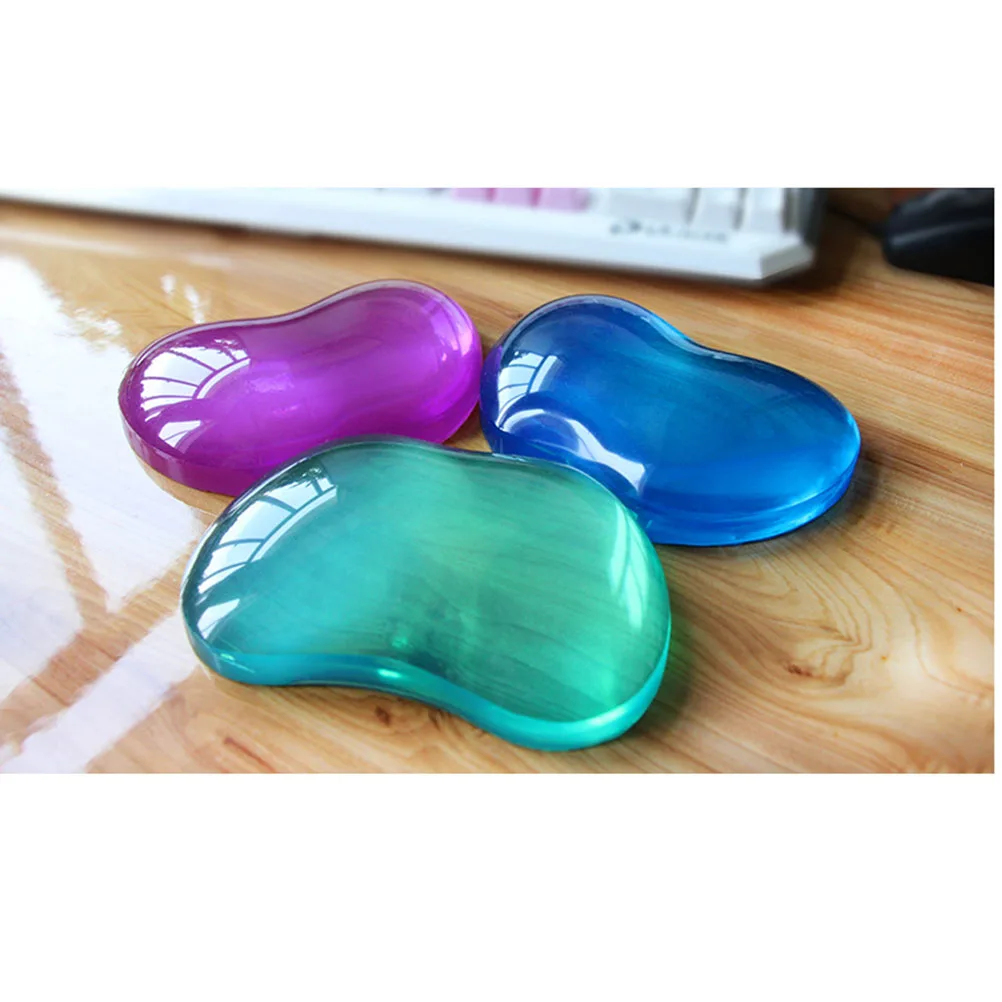 

Large Waterproof Transparent Mouse Pad Silicone Wrist Rest Protector Light Green Non Slip Comfortable Mouse Cushion
