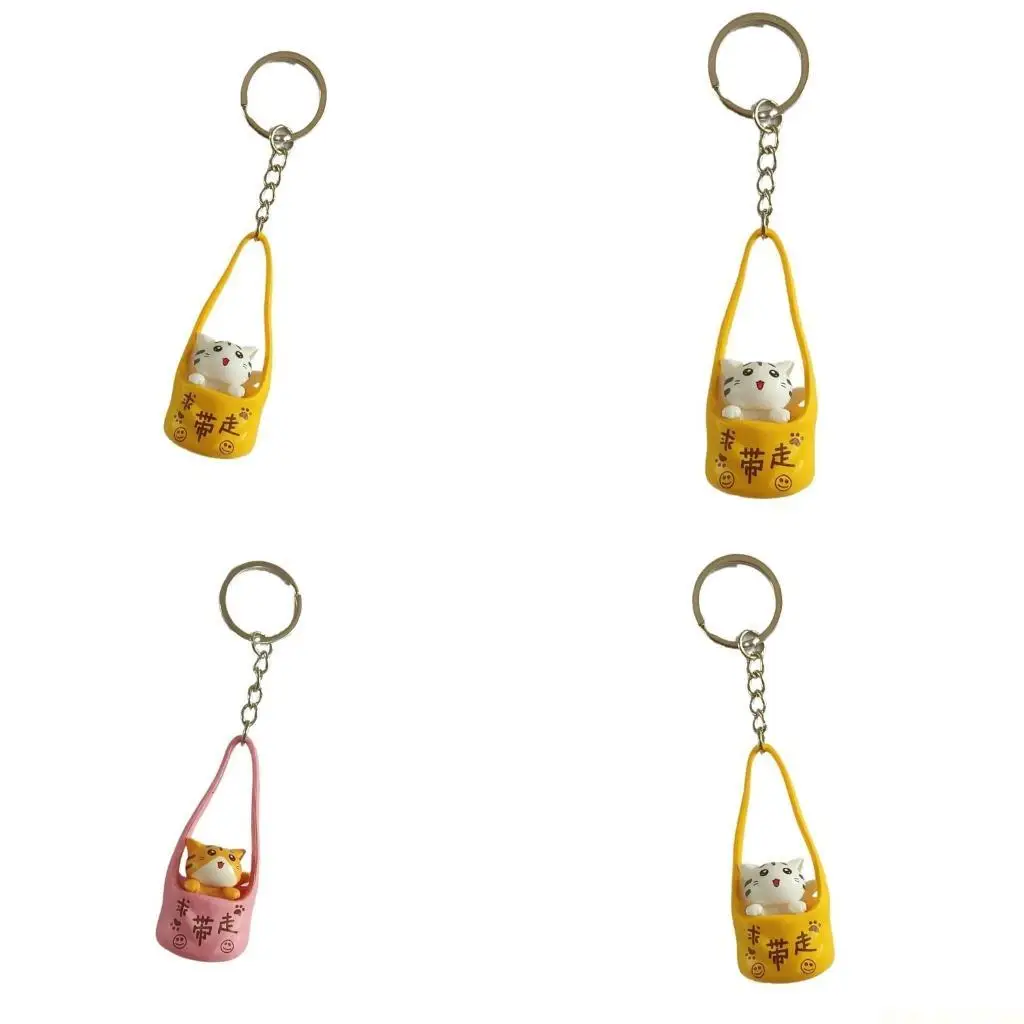 

X90D автомобильный брелок для ключей с мультяшными кошками, брелок для домашних животных, очаровательные брелоки с котенком