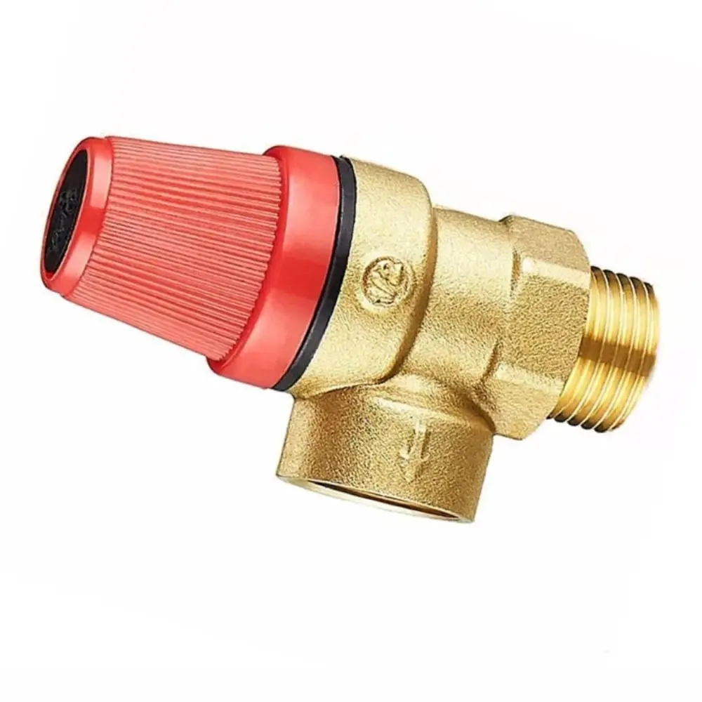 Color Gold Pressure Valve Easy Installation Inner and Outer Wire Drain Switch Brass Material Efficient Pressure Control