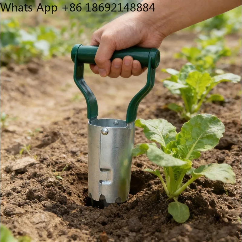 Gardening Sowing Artifact Hole-punching Transplanter Vegetable Planting Earth-digging Garden Tools