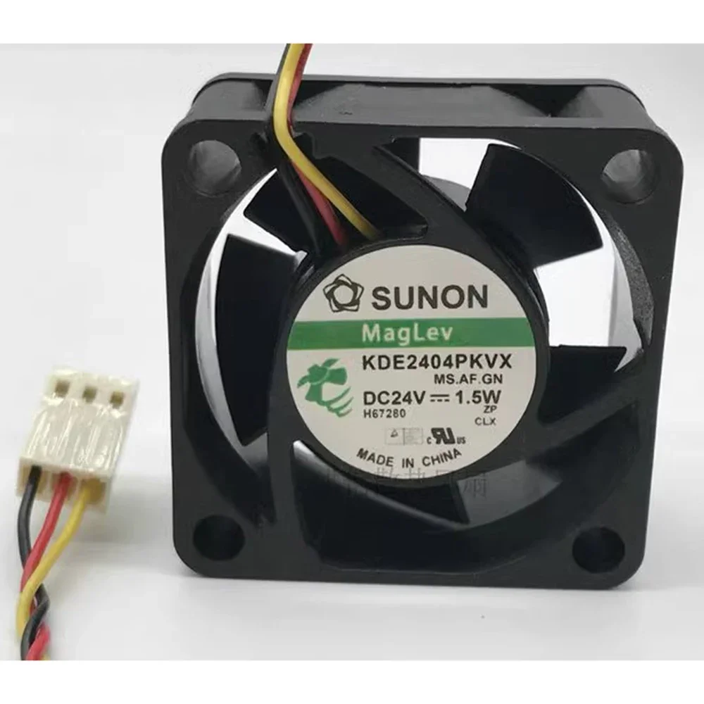 

+New for SUNON 4CM KDE2404PKVX DC24V 1.5W 4020 40*40*20MM magnetic suspension super quiet cooling fan