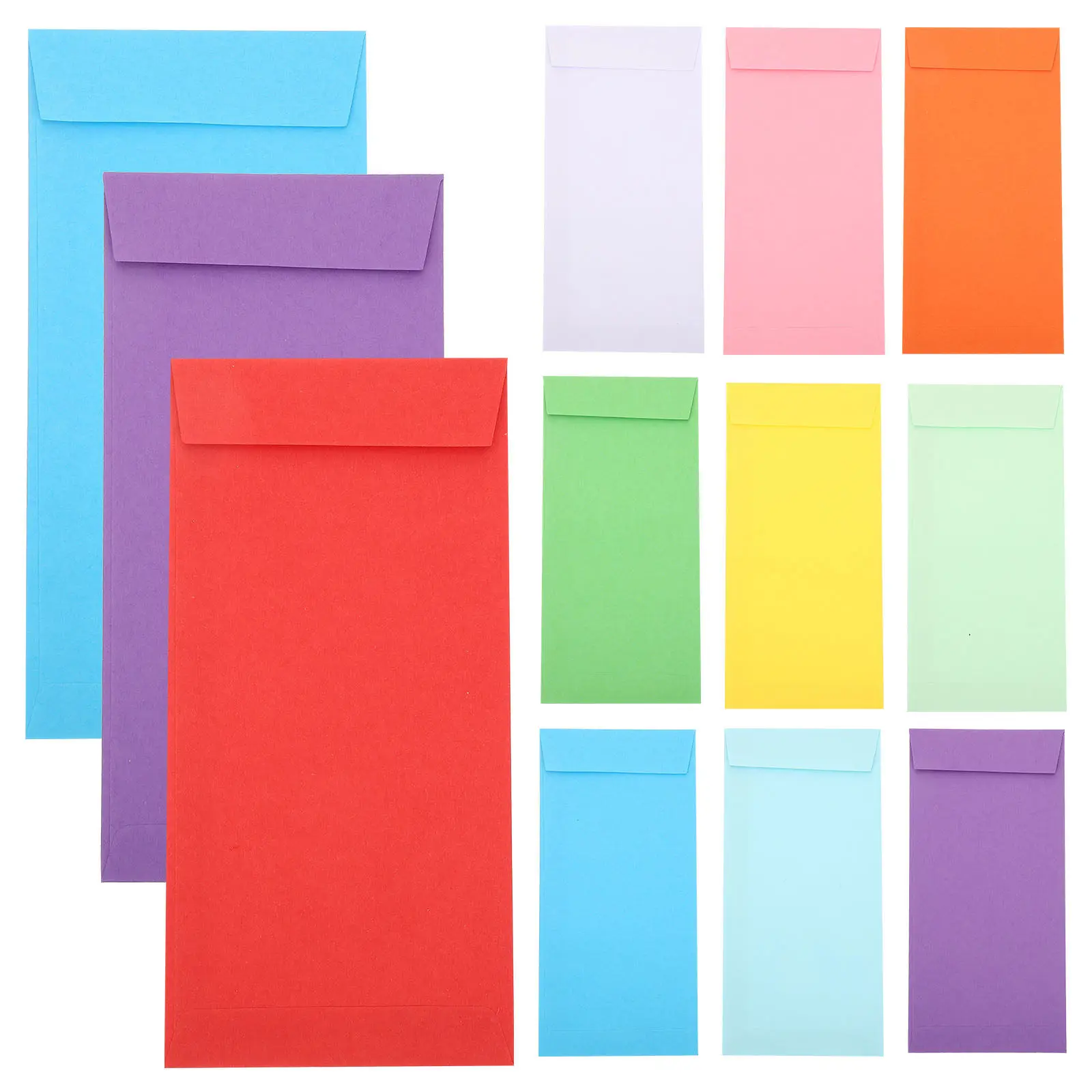 120Pcs Budget Cash Envelopes Premium Paper Money Envelopes Adhesive Seal Lightweight Portable for Daily Use Travel Office Home