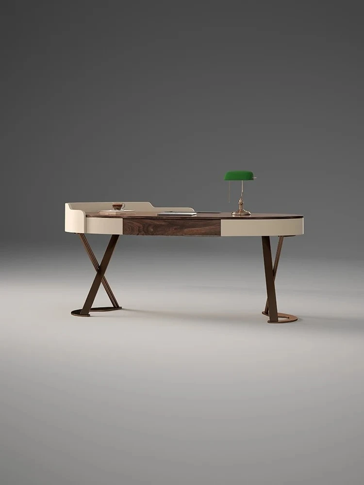 

Nordic Ash Desk Modern Minimalist Study Villa Home Walnut Desk