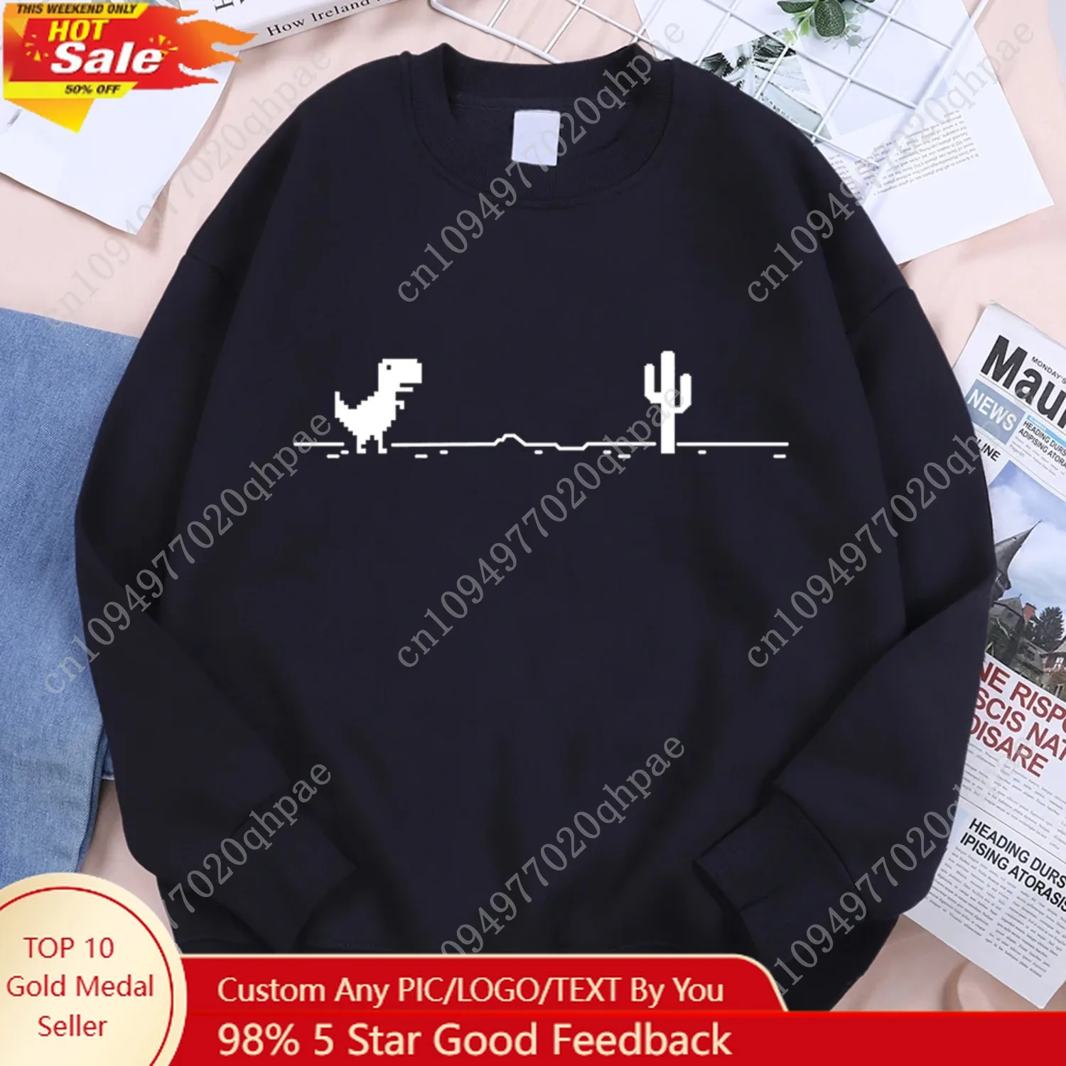 

Network Malfunction Little Dinosaur Sweatshirts Men Women Casual Hoody Hip Hop Comfortable Streetwear Loose Warm Clothes Hoodies