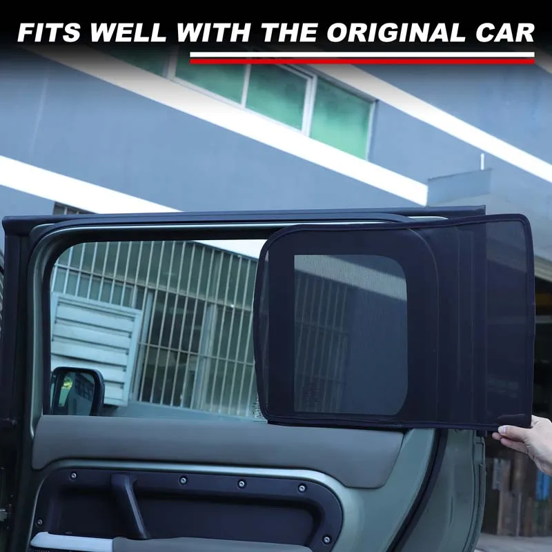 

For 2020+ Land Rover Defender 110/130 rear window screens for sun, sunscreen, thermal insulation and mosquito deworming nets