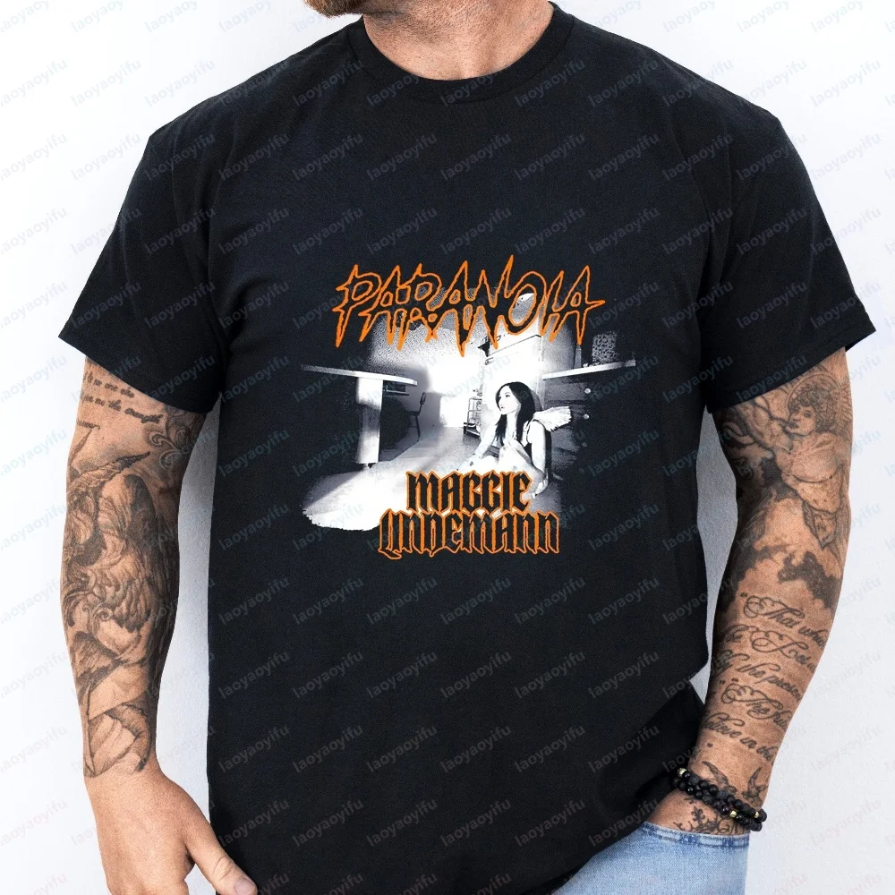 New Style Tops and T-shirts: Maggie Lindemann Fashionable Y2K Short-sleeved Men's and Women's Round-neck Comfortable T-shirts