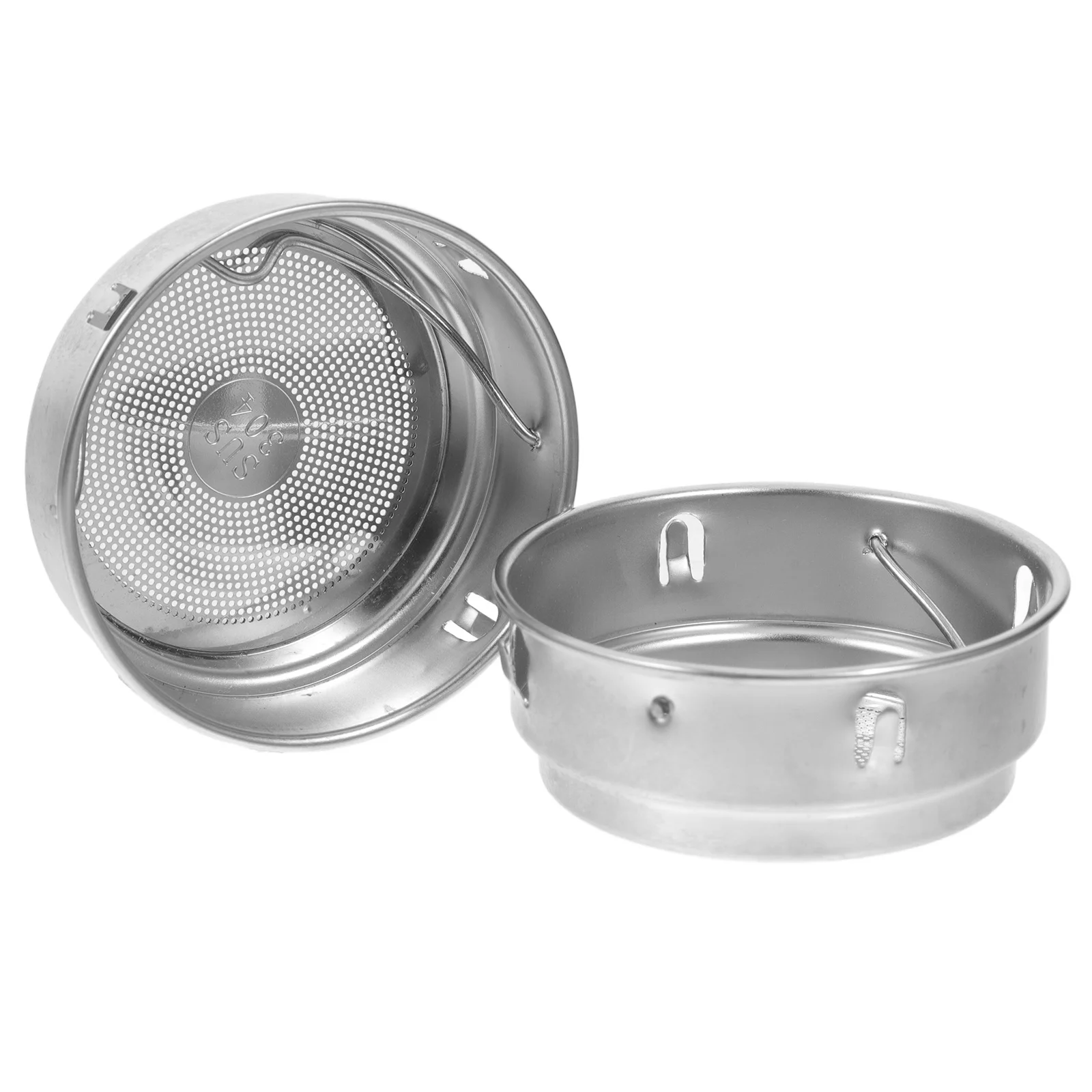 

2pcs Stainless Steel Tea Leaf Strainer Reusable Fine Mesh Filter For Loose Leaf Tea Insulation Bottle Home Kitchen Bar Supply