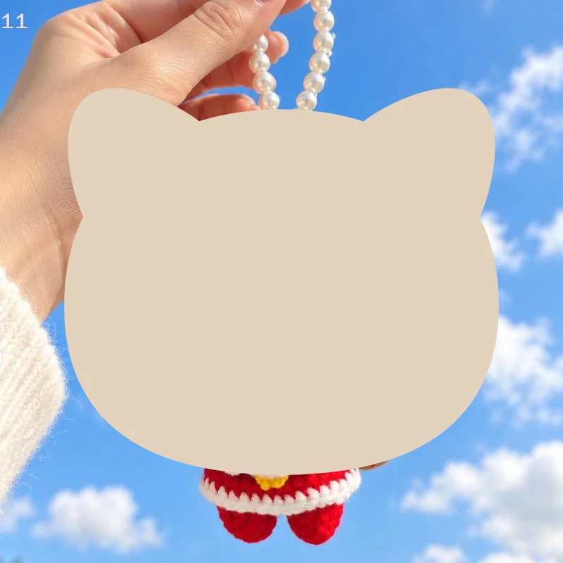 Handmade Crochet Christmas Ornament Snowman Santa Xmas Tree Pendant For Car Mirror Bag Charm And Holiday Party Decoration
