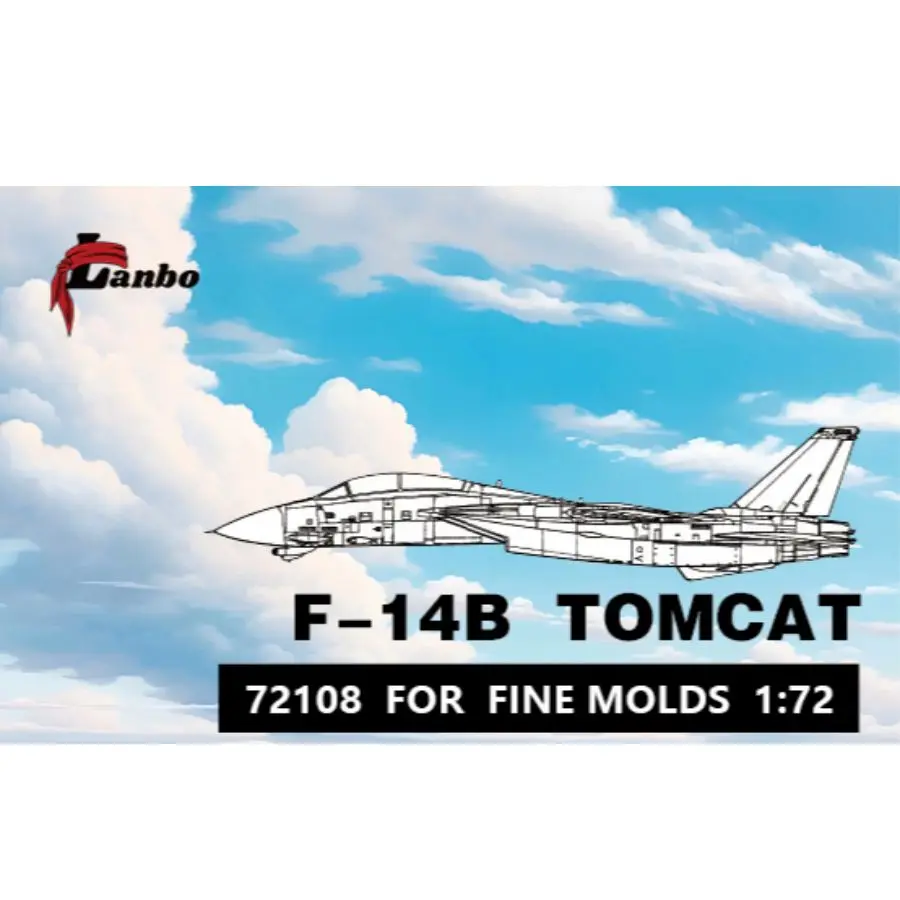 نماذج Lanbo 72108 F_14B TOMCAT لقوالب دقيقة 1:72 قمرة القيادة ثلاثية الأبعاد
