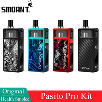 Original Smoant Pasito Pro Kit 4ml Pod Cartridge Fit S coil S-1 S-2 & 1500mAh VW Mod 50W Box Mod Electronic Cigarette Vaporizer