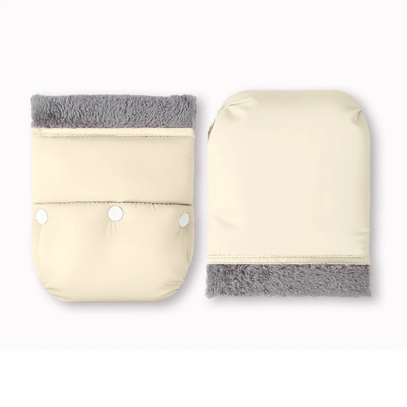 عربات الطقس البارد مقبض حماة مقاومة للماء يندبروف نظام تثبيت سريع المفاجئة طبقة داخلية مريحة من الصوف #1