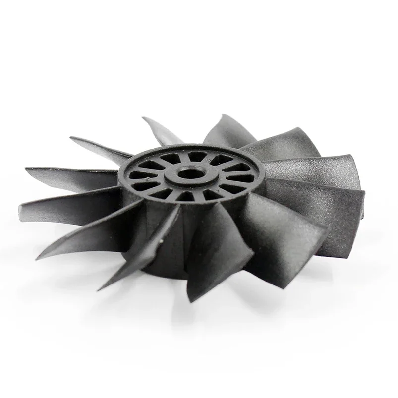 QX-MOTOR 70 мм управляемый вентилятор с 12 лезвиями для радиоуправляемого самолета, дрона, 70 мм, катетер из ЭДФ, приводная труба, ведро, аксессуары